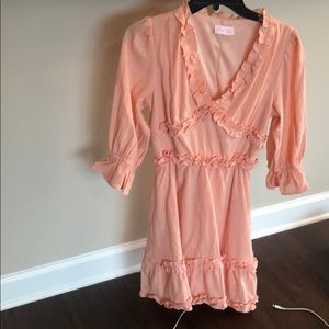 Pink Lily peach dress